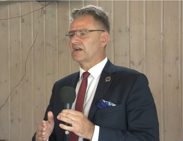 Prof. Mariusz Miąsko podczas spotkania z przedsiębiorcami ze Śląska