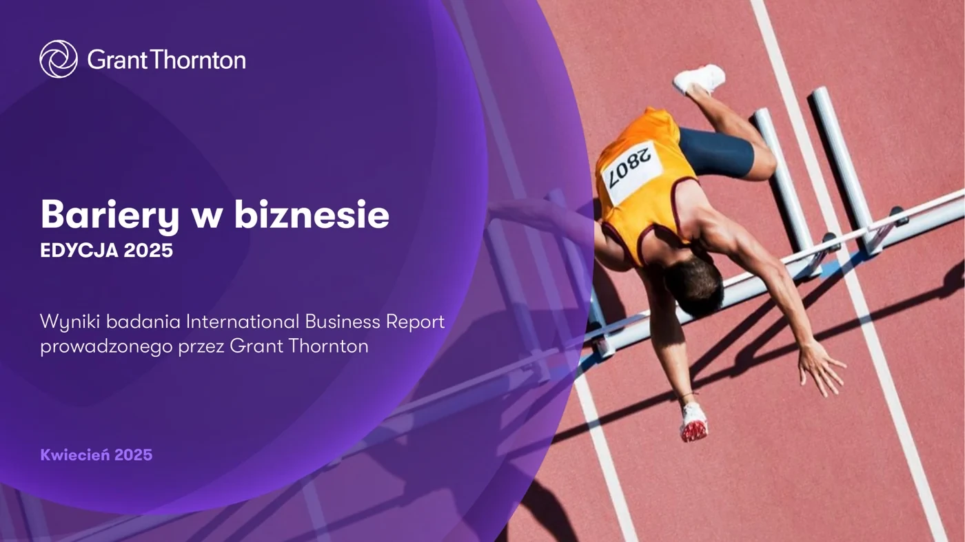Okładka raportu Grant Thornton Bariery w biznesie 2025